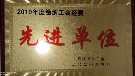2019年度繳納工會(huì )經(jīng)費先進(jìn)單位